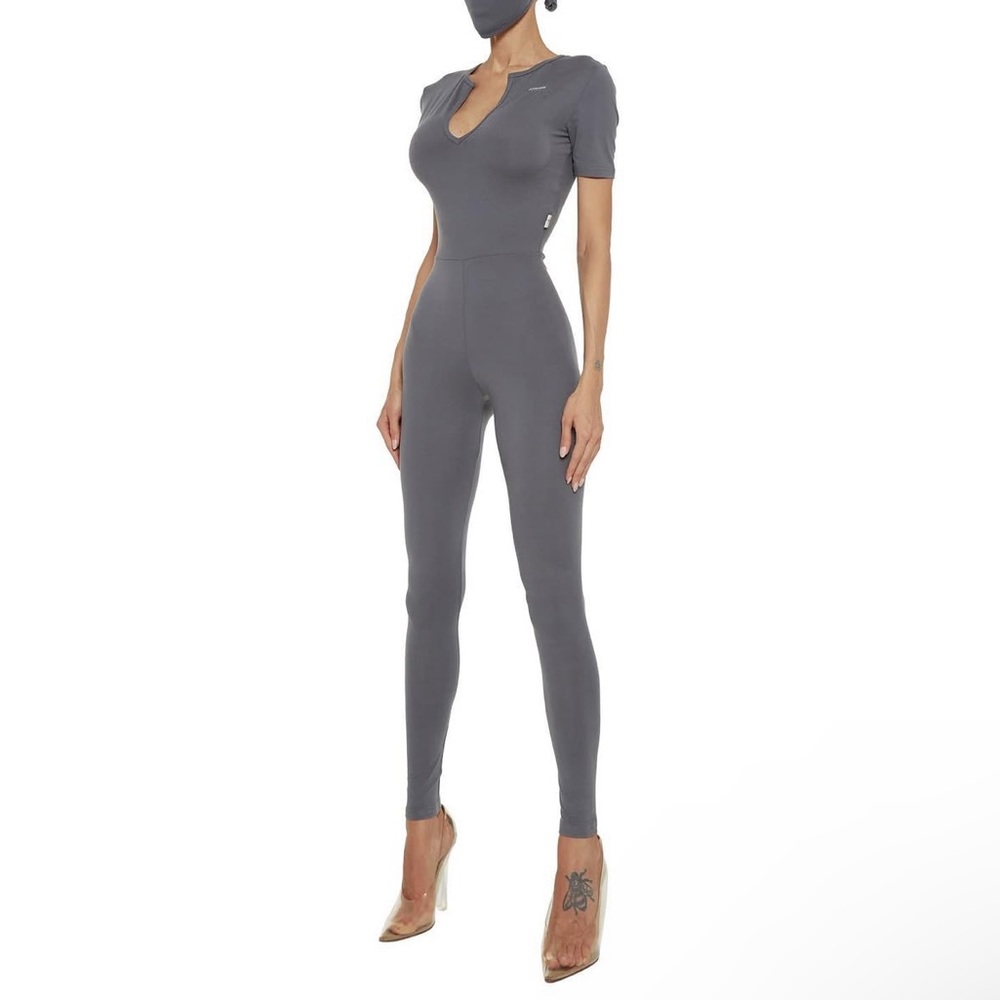 Garage Gray Jumpsuit Modern Fitted Design Never Worn
